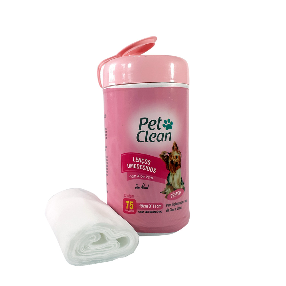 Lenço Umedecido Fêmea Pet Clean