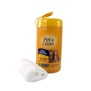 Lenço Umedecido Para Gatos Pet Clean