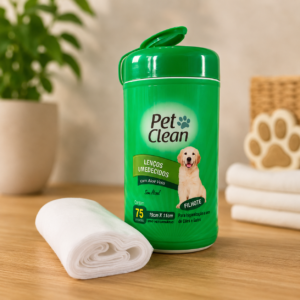 Lenço Umedecido Filhotes Pet Clean