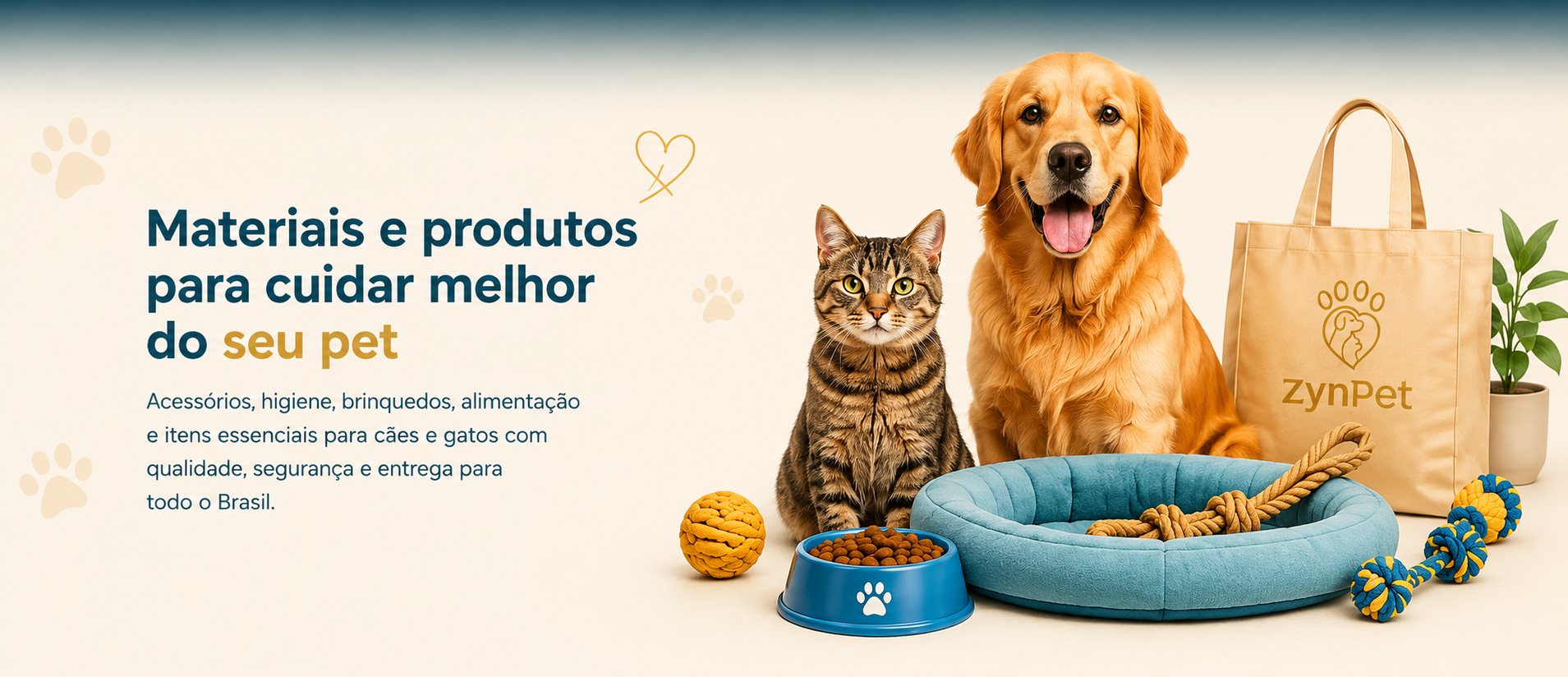 Materiais e produtos para cuidar melhor do seu pet - ZynPet