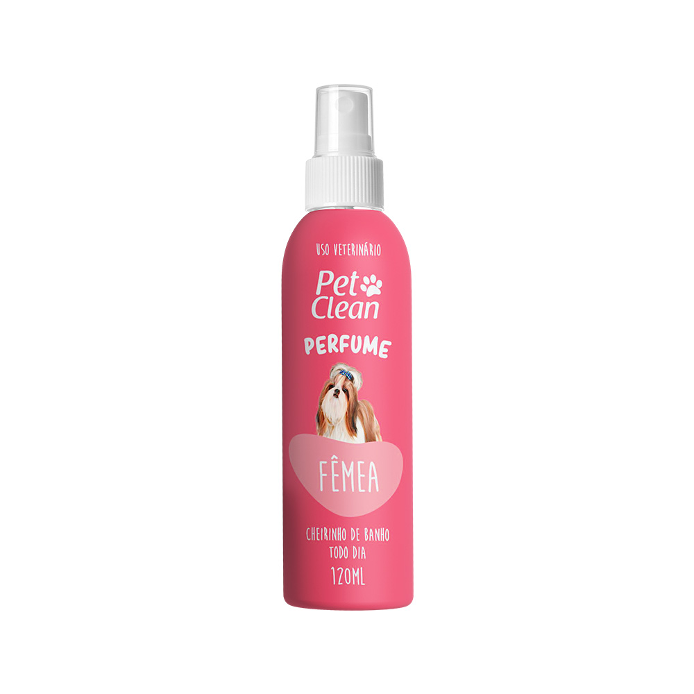 Perfume Fêmea Pet Clean Cães e Gatos